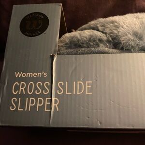 Women's Cross Slide Slipper -LIGHT BLUE 7-8